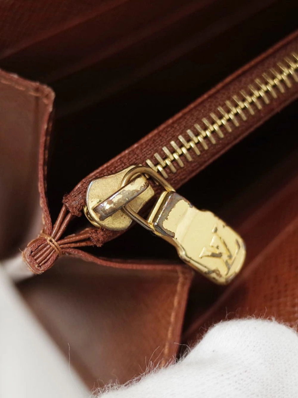 Louis Vuitton fold Long Portefeuille Monogram Sarah Wallet Bi - Picture 8 of 9